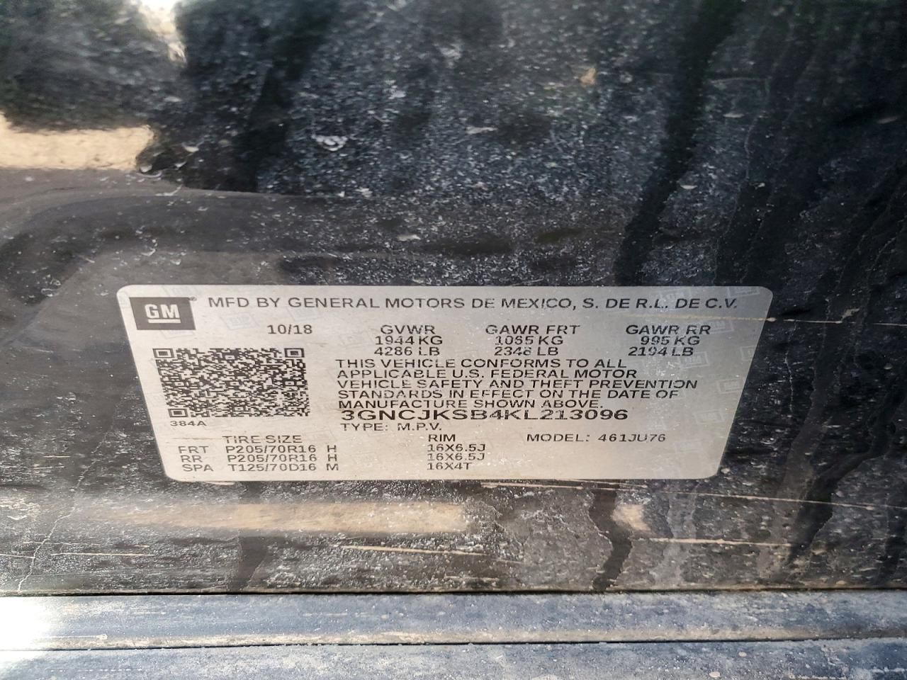 2019 CHEVROLET TRAX LS photo 37