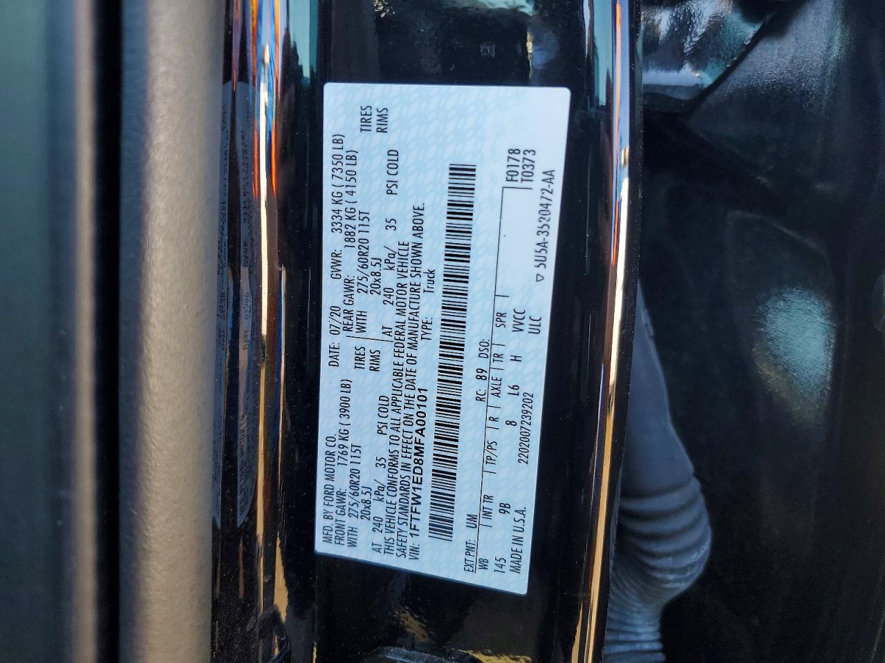 2021 FORD F150 SUPERCREW photo 12