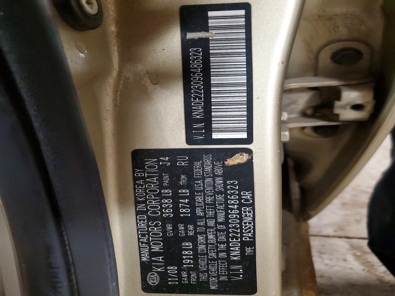 2009 KIA RIO BASE photo 12