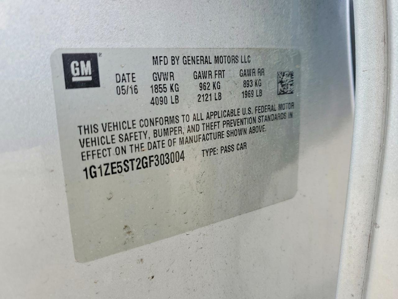 2016 CHEVROLET MALIBU LT photo 23