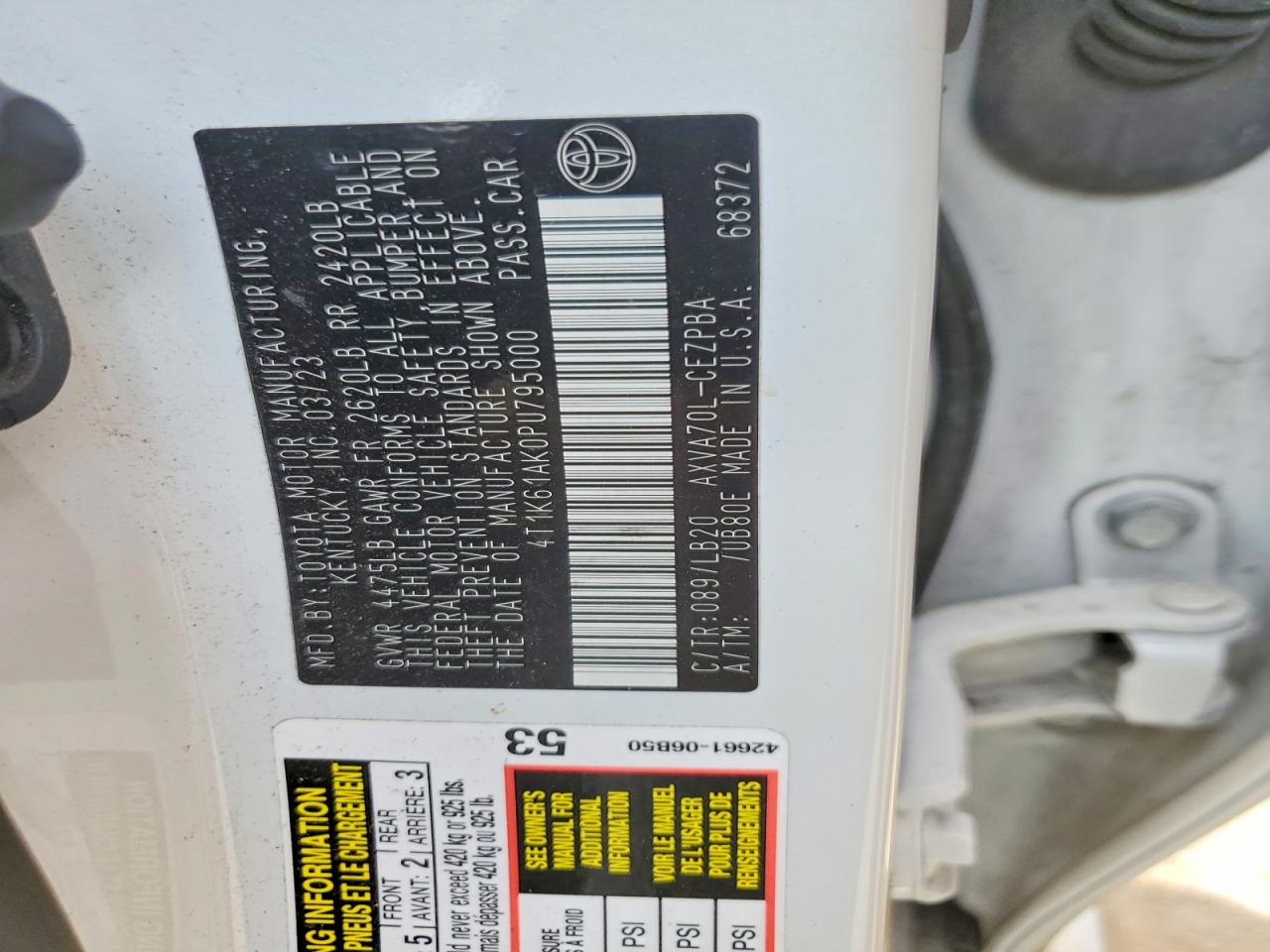2023 TOYOTA CAMRY XSE photo 34
