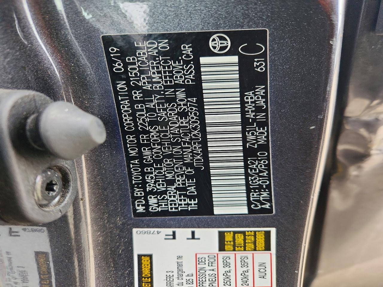 2019 TOYOTA PRIUS LIMITED photo 34