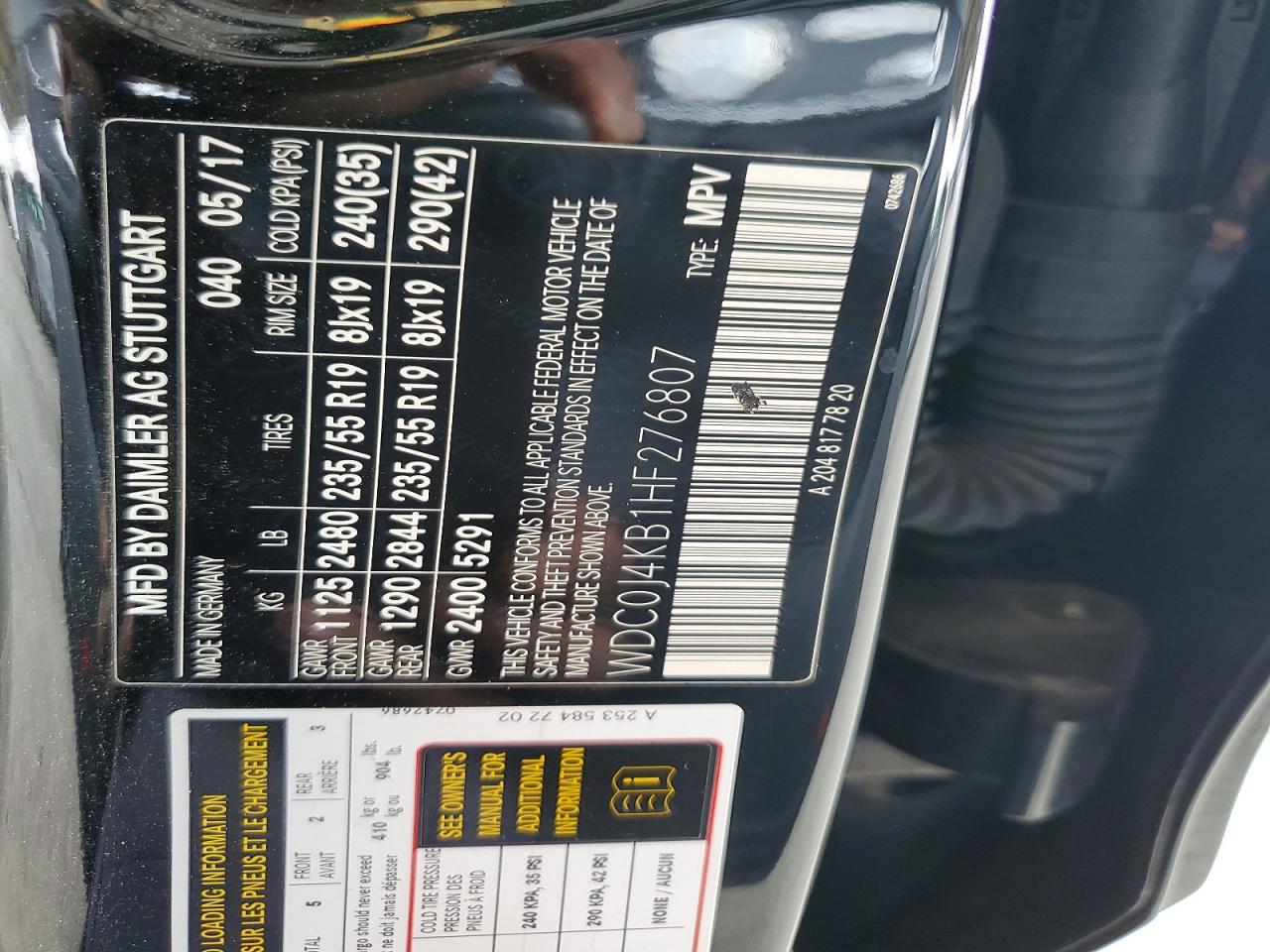 2017 MERCEDES-BENZ GLC COUPE 300 4MATIC photo 23