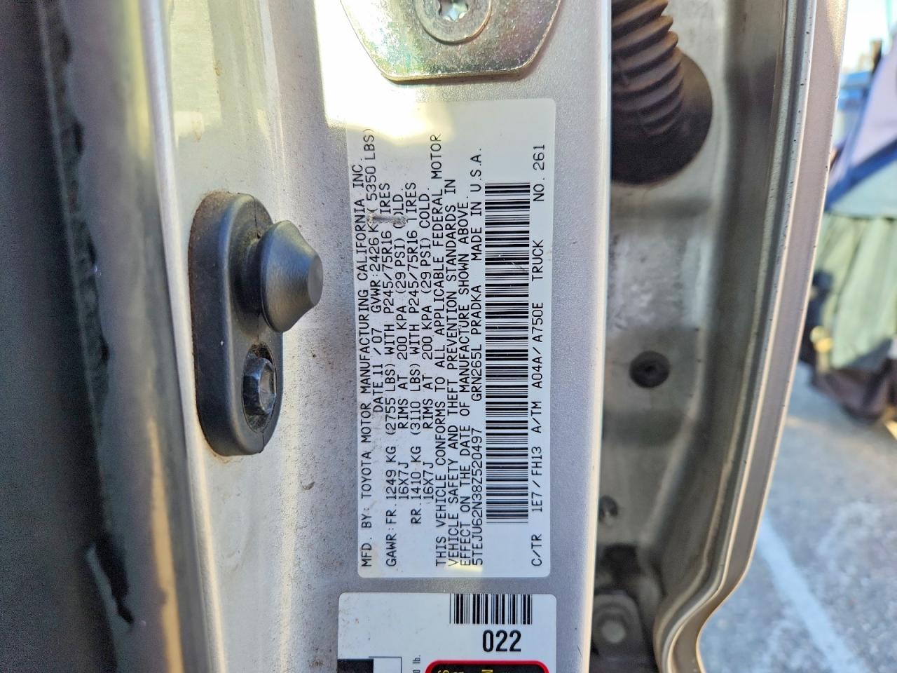 2008 TOYOTA TACOMA PRERUNNER V6 photo 25