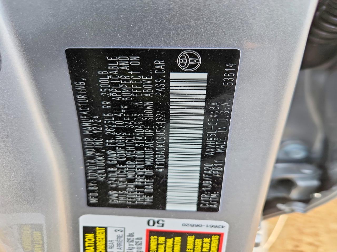2025 TOYOTA CAMRY LE photo 23