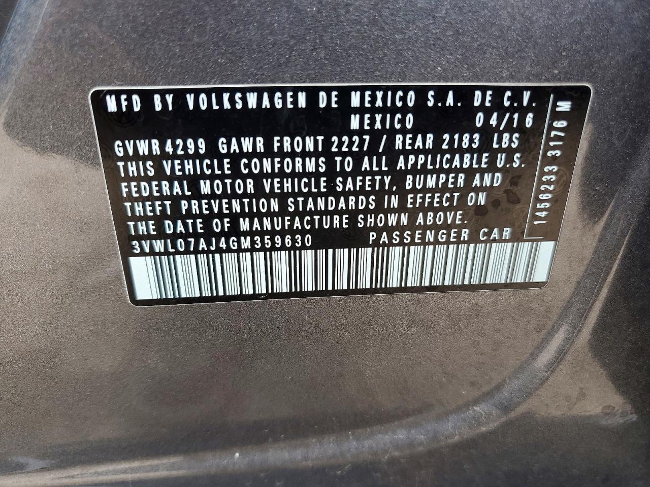 2016 VOLKSWAGEN JETTA photo 23