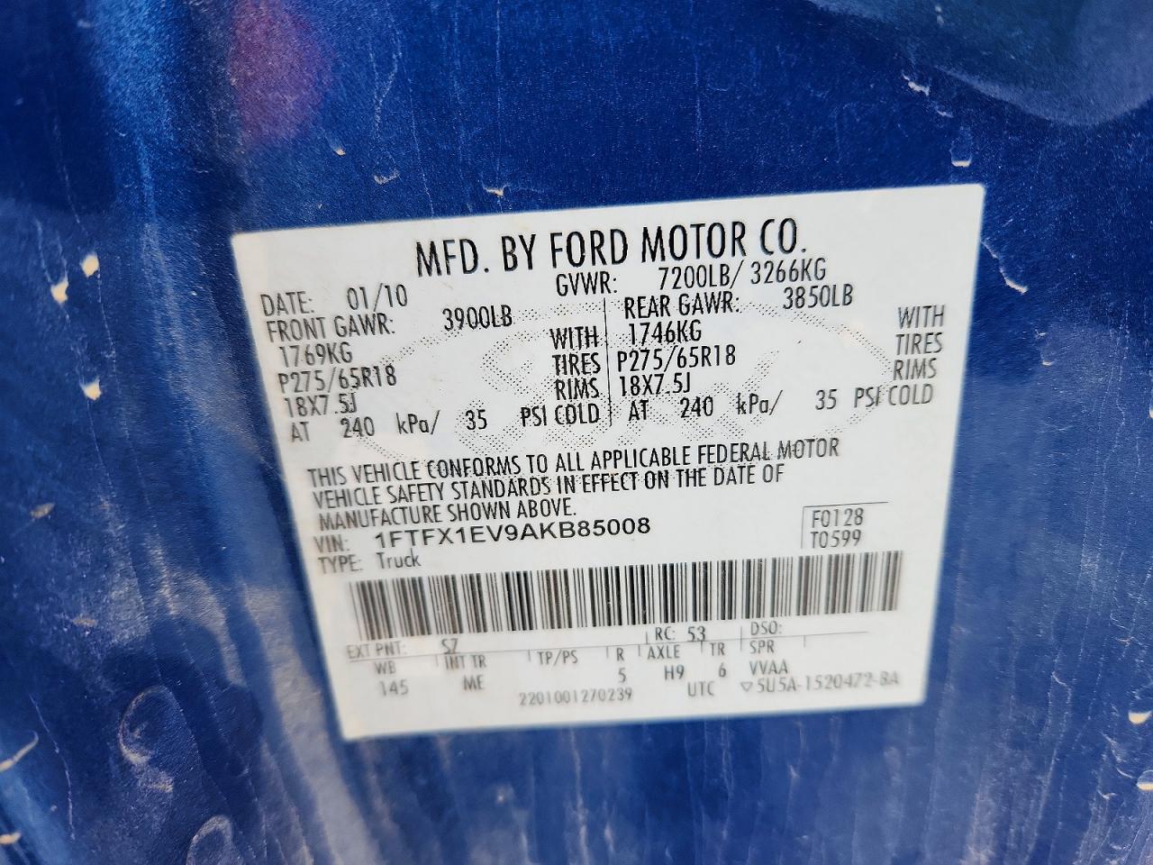 2010 FORD F150 SUPER CAB photo 12