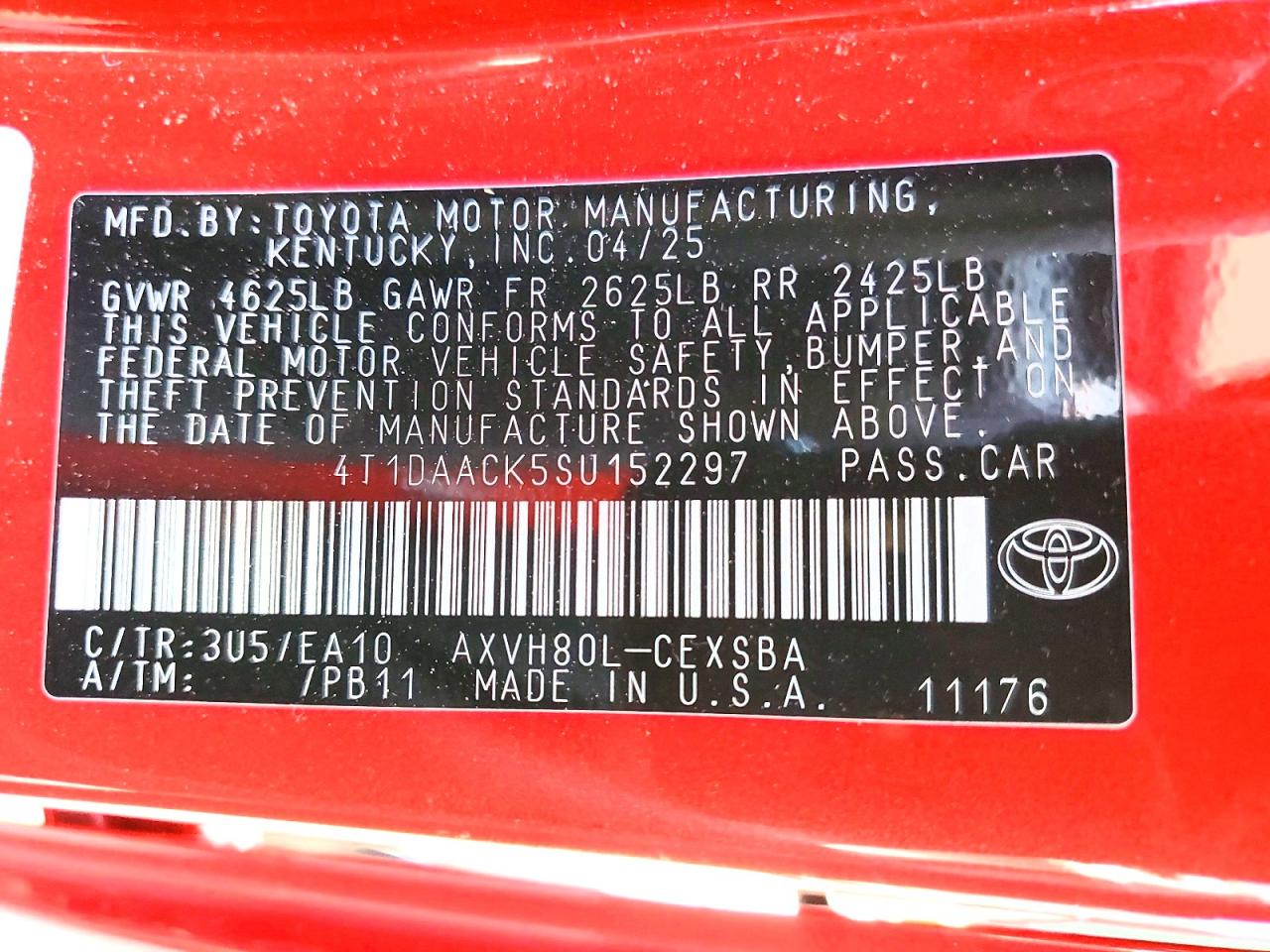 2025 TOYOTA CAMRY SE photo 25