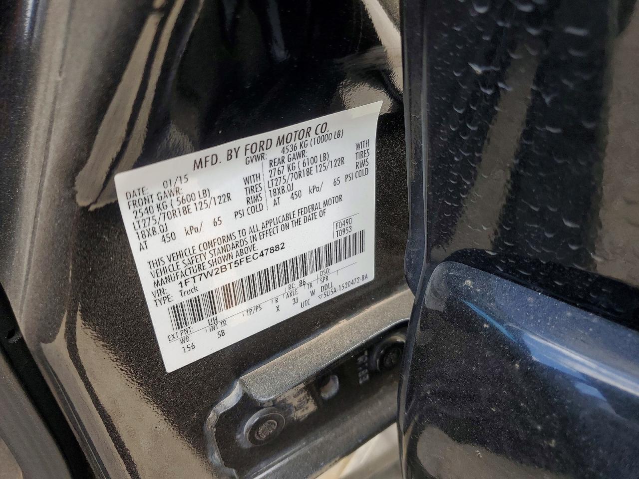 2015 FORD F250 SUPER DUTY photo 13