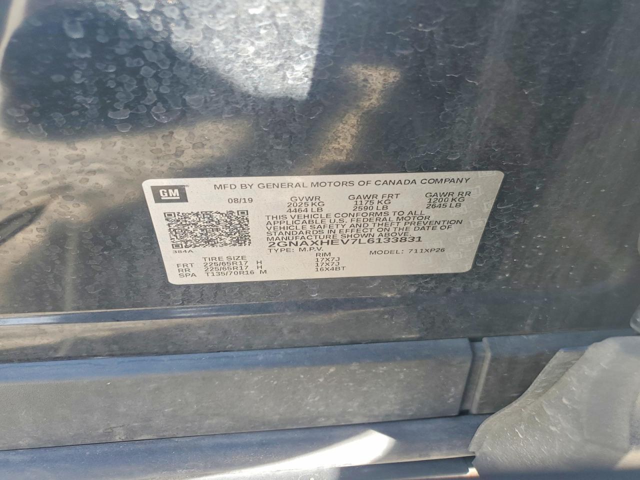 2020 CHEVROLET EQUINOX LS photo 27