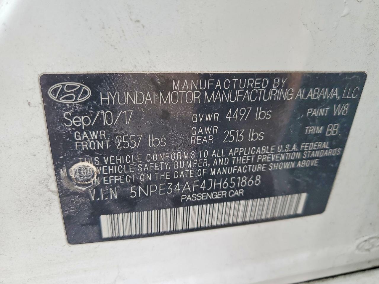 2018 HYUNDAI SONATA SEL photo 34