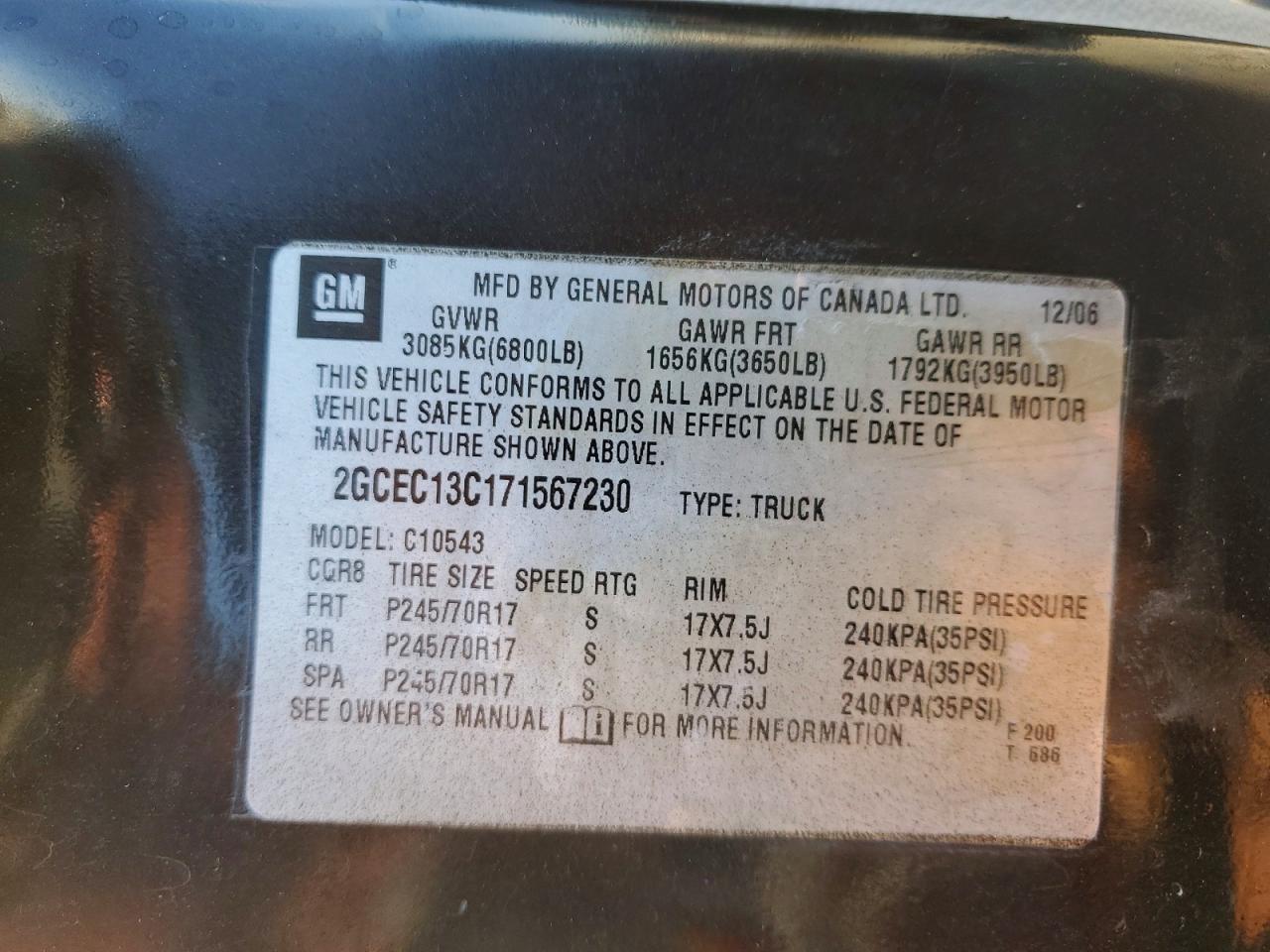 2007 CHEVROLET SILVERADO C1500 CREW CAB photo 23