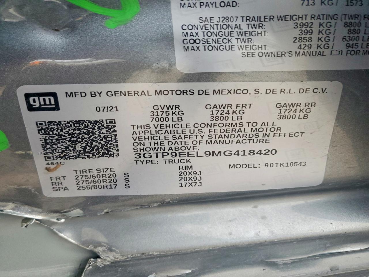 2021 GMC SIERRA K1500 AT4 photo 34