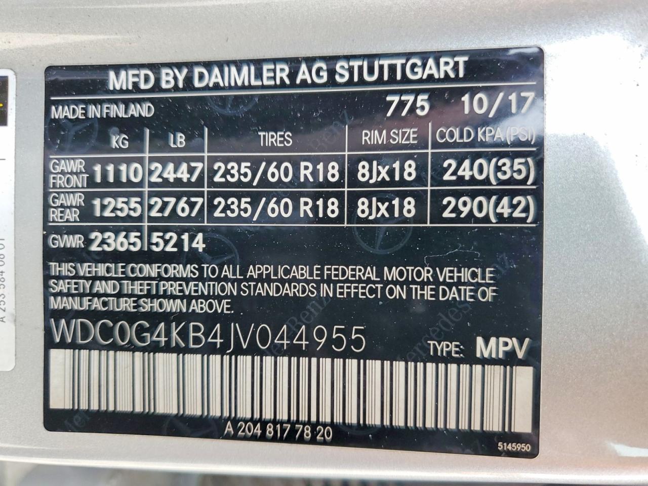 2018 MERCEDES-BENZ GLC 300 4MATIC photo 25