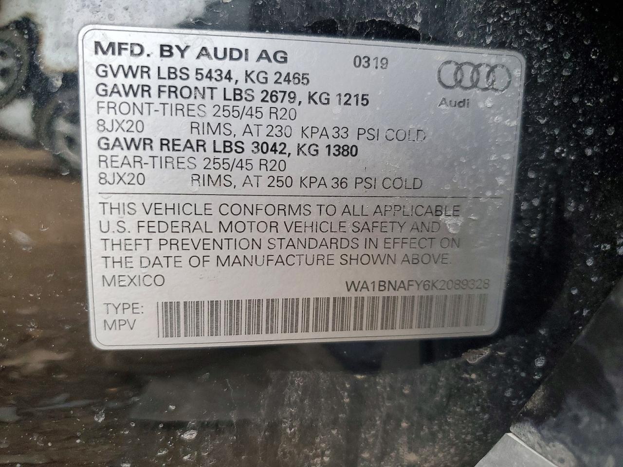 2019 AUDI Q5 PREMIUM PLUS photo 34