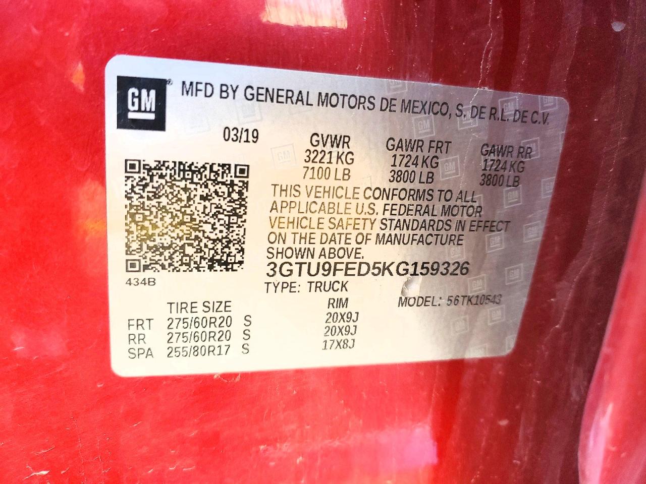 2019 GMC SIERRA K1500 DENALI photo 25