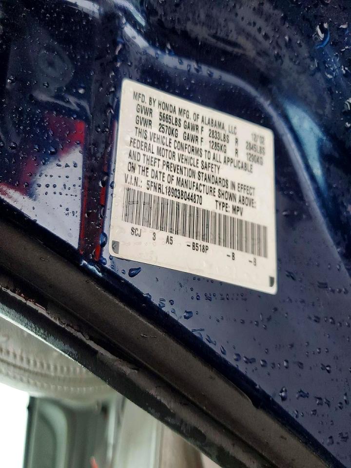 2003 HONDA ODYSSEY EXL photo 23