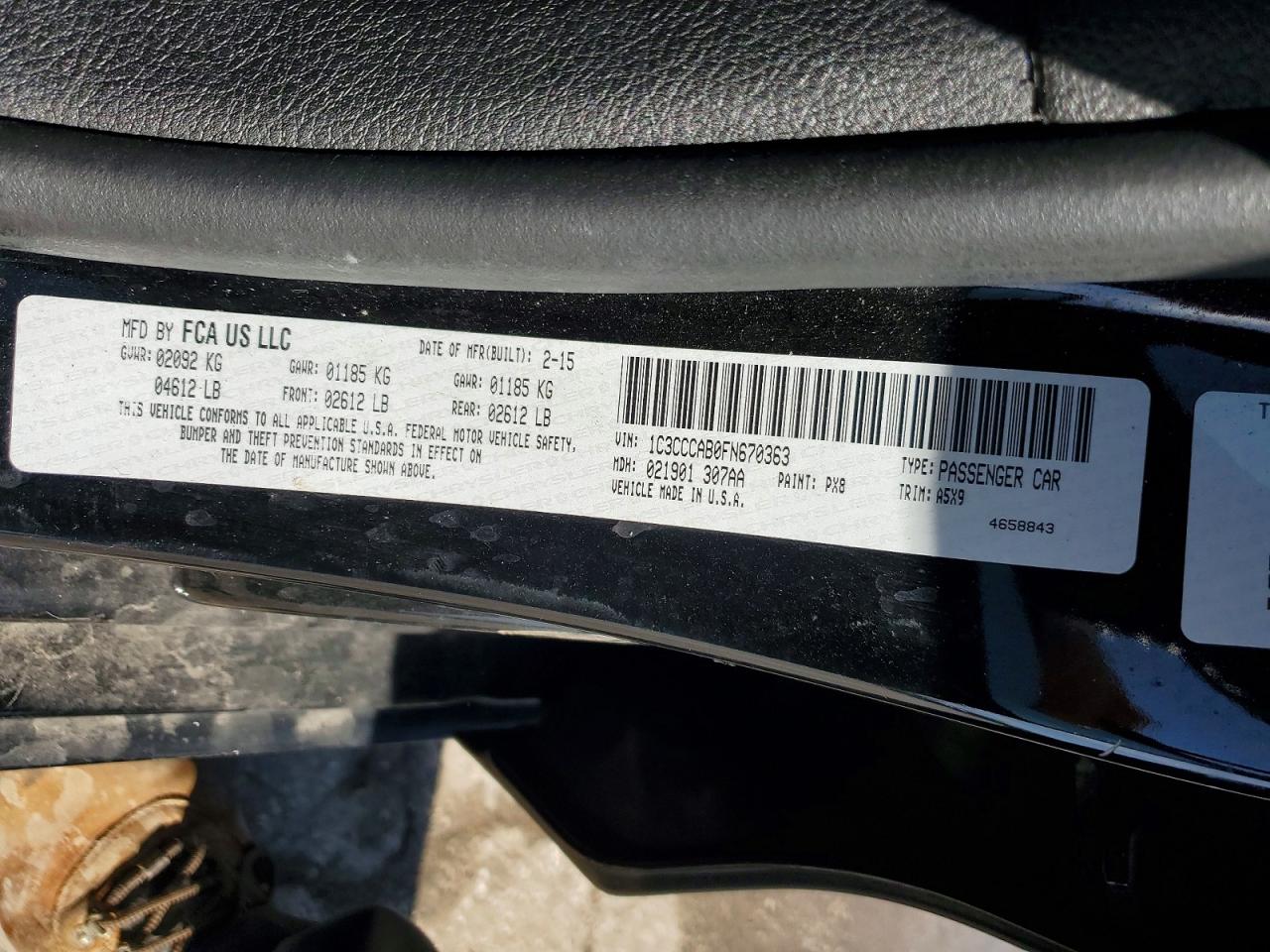 2015 CHRYSLER 200 LIMITED photo 12