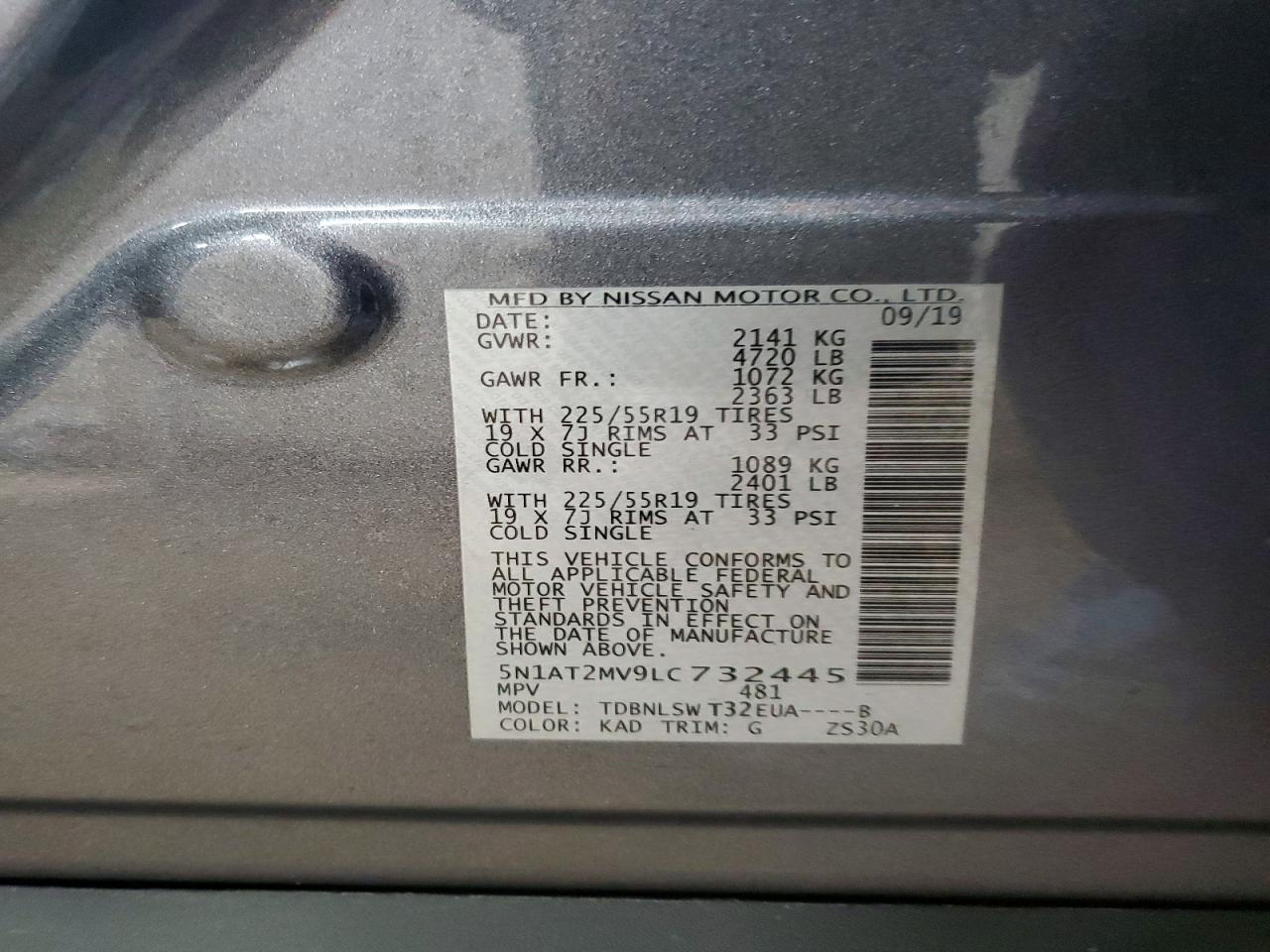 2020 NISSAN ROGUE SL photo 23