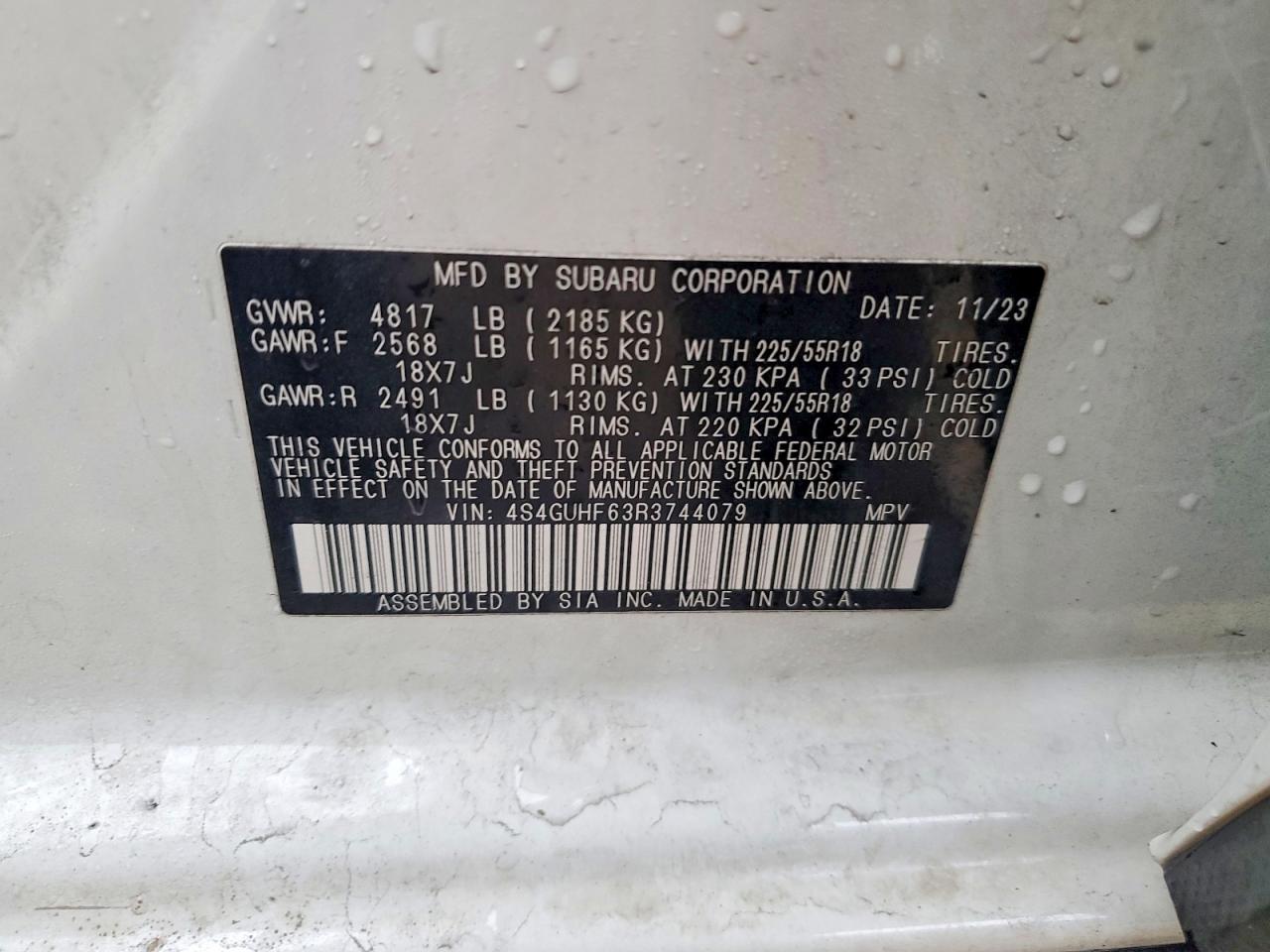 2024 SUBARU CROSSTREK SPORT photo 34