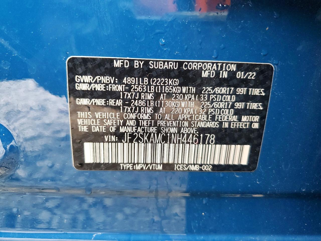 2022 SUBARU FORESTER WILDERNESS photo 13