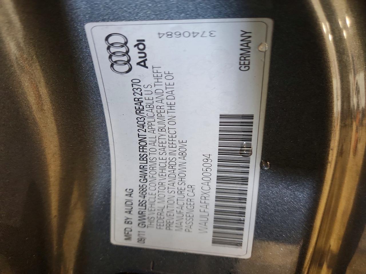2012 AUDI A5 PREMIUM PLUS photo 23