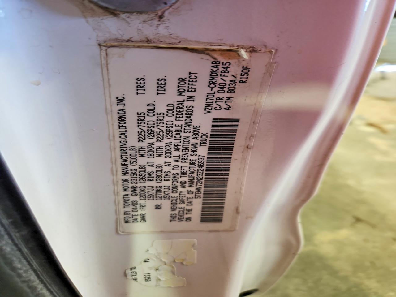 2003 TOYOTA TACOMA V6 photo 13