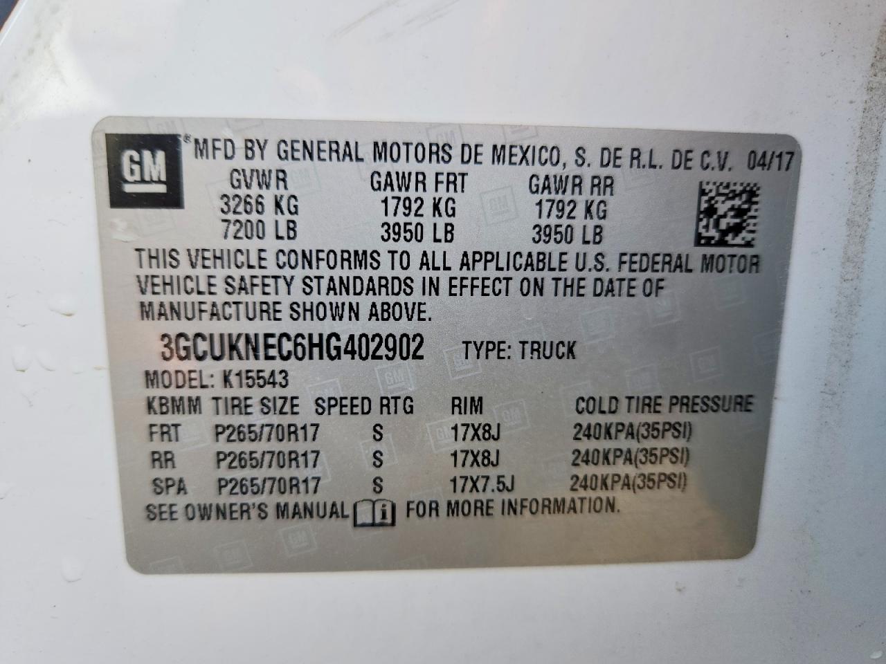 2017 CHEVROLET SILVERADO K1500 photo 12