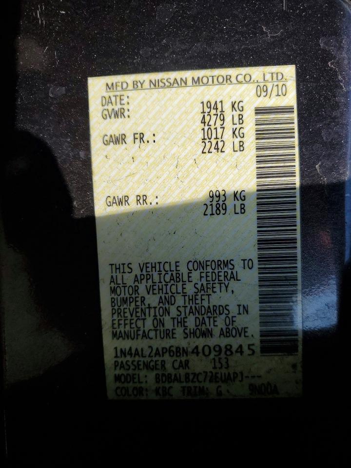 2011 NISSAN ALTIMA 2.5 photo 37