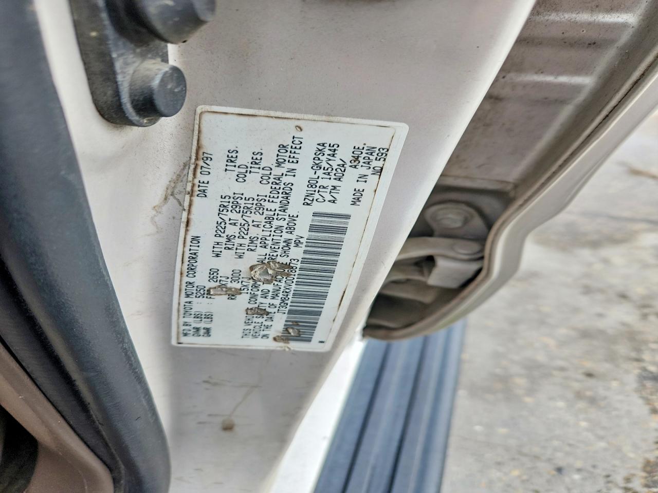 1997 TOYOTA 4RUNNER BASE photo 24