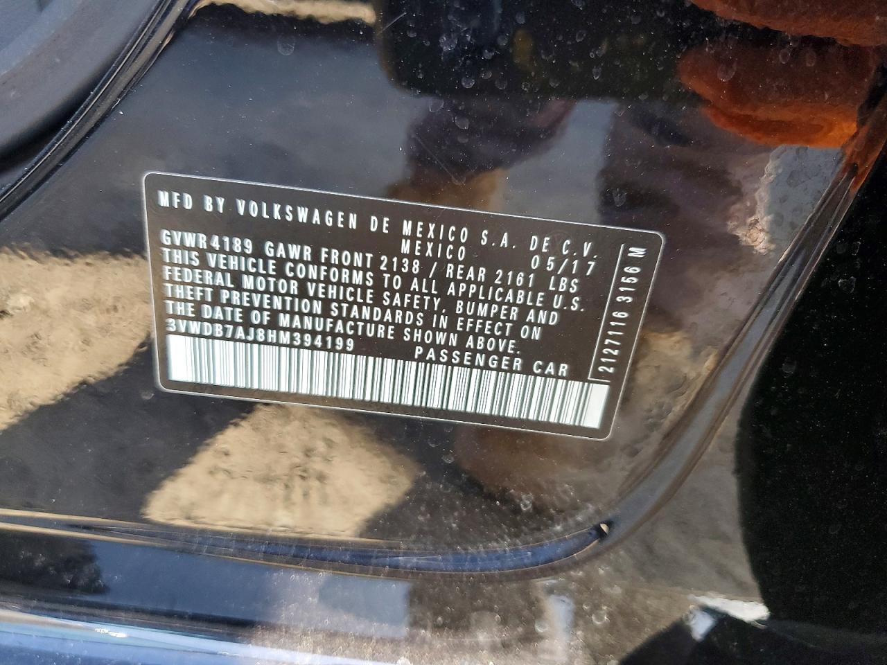 2017 VOLKSWAGEN JETTA SE photo 12