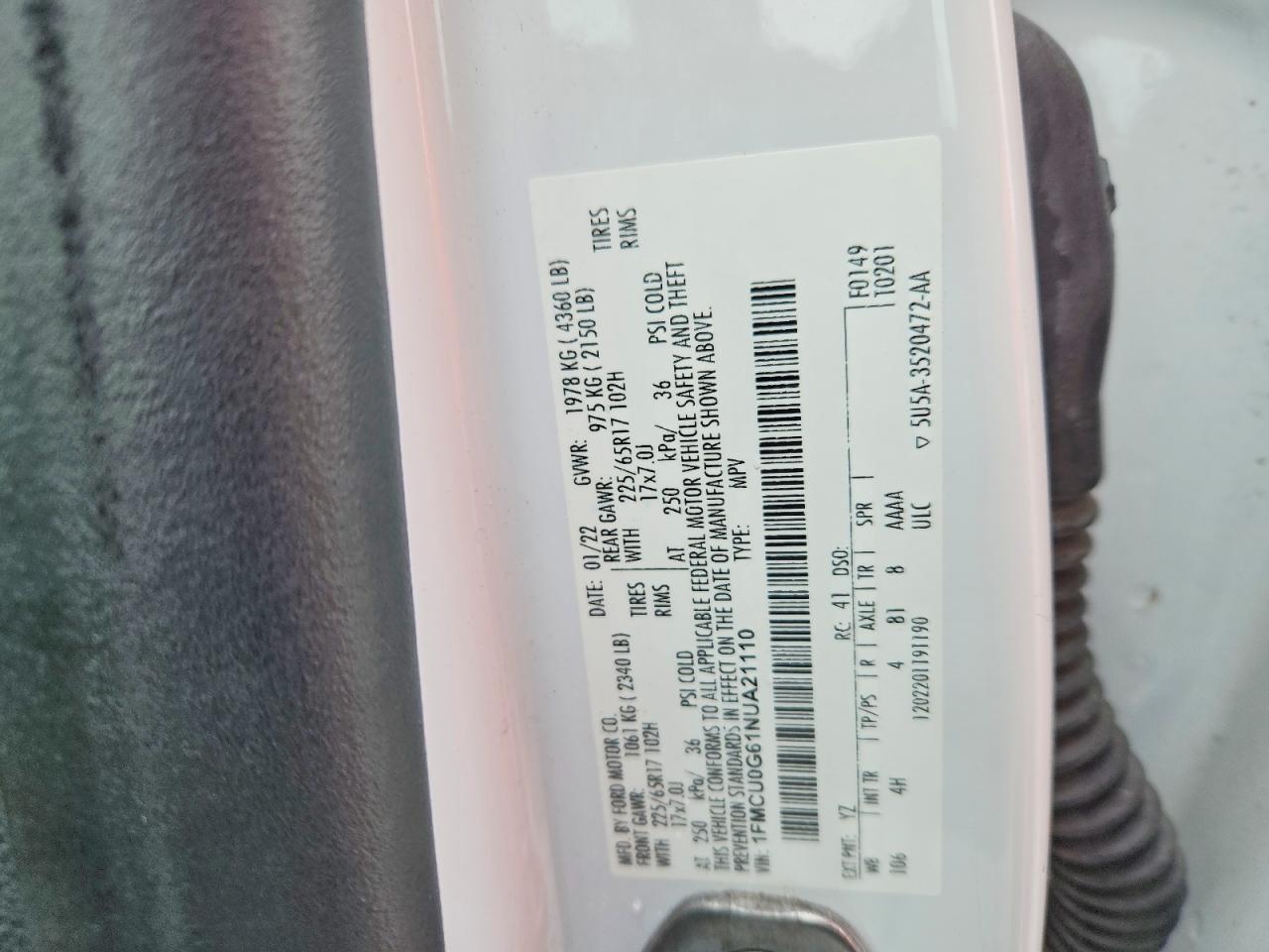 2022 FORD ESCAPE SE photo 13