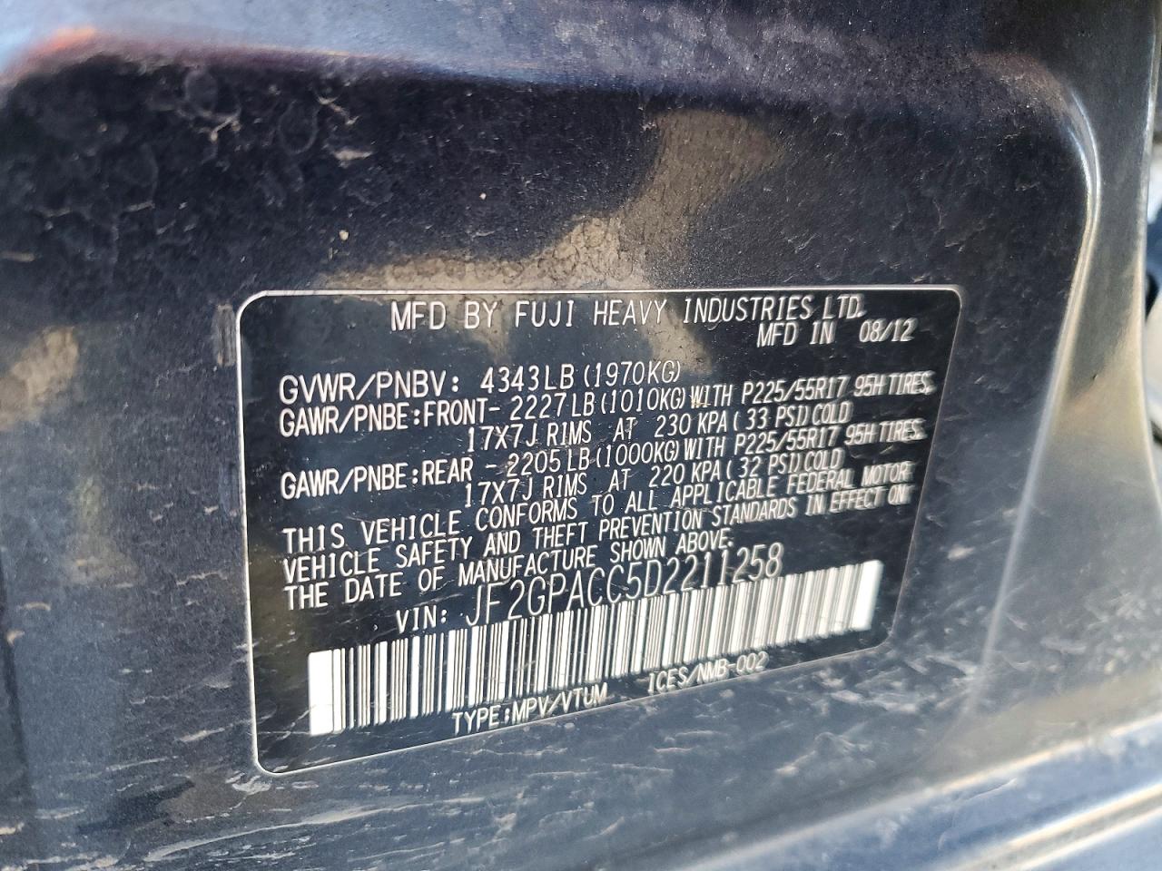 2013 SUBARU XV CROSSTREK 2.0 PREMIUM photo 34