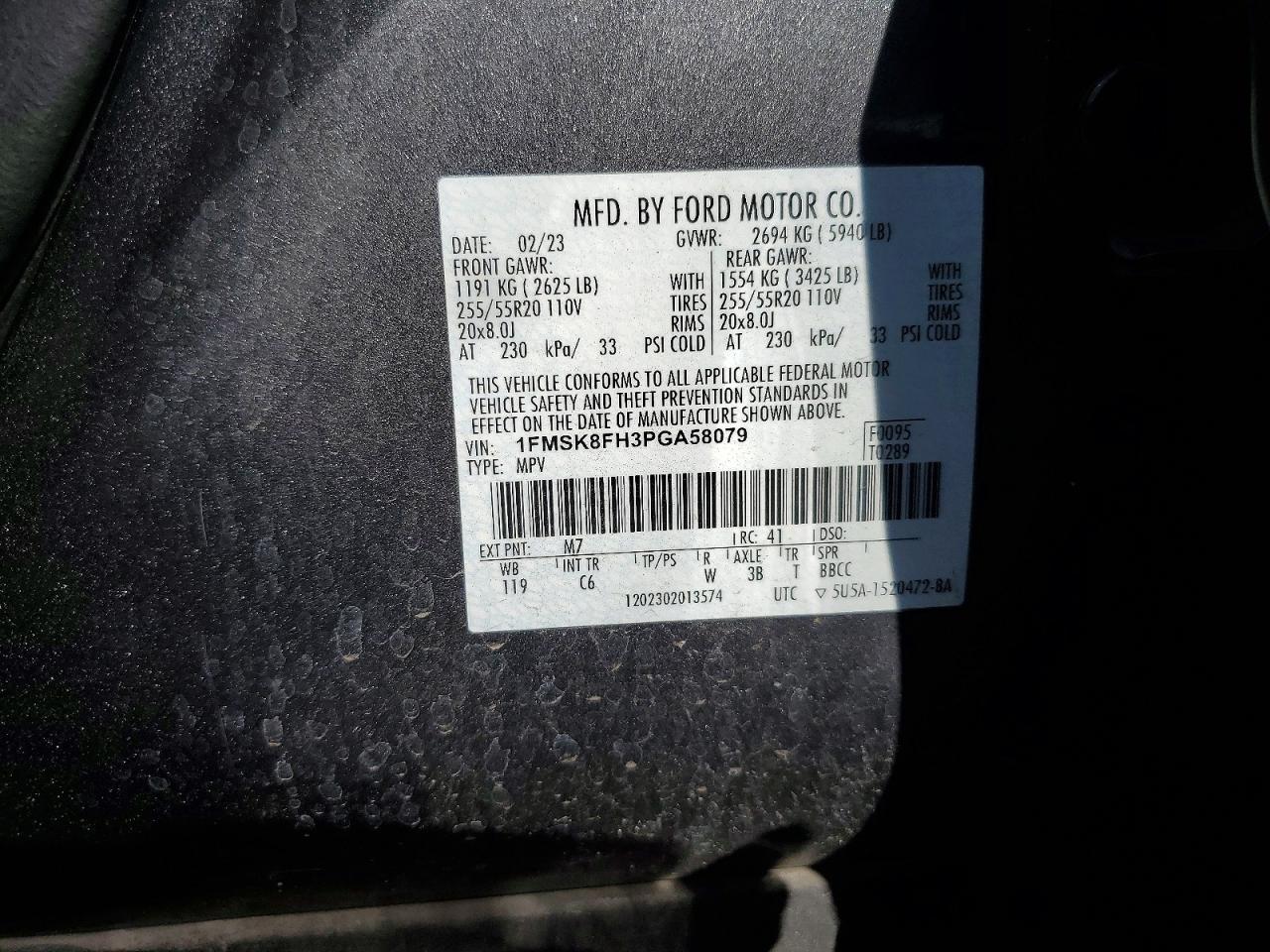 2023 FORD EXPLORER LIMITED photo 37