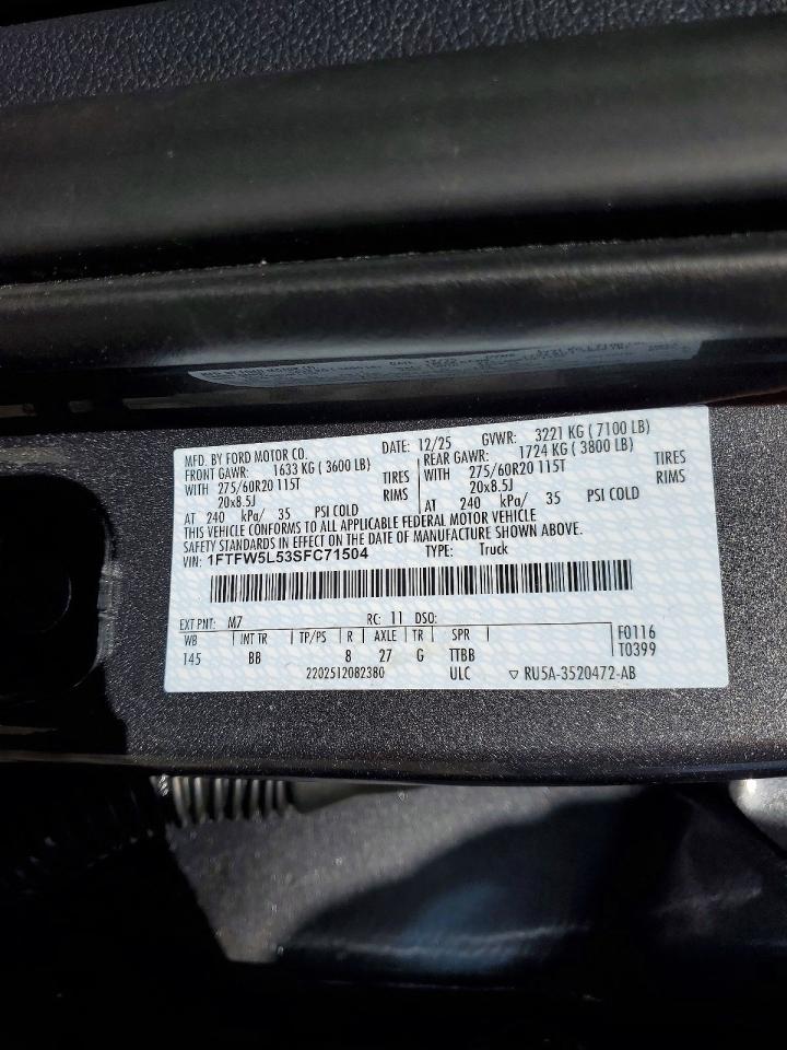 2025 FORD F150 LARIAT photo 25