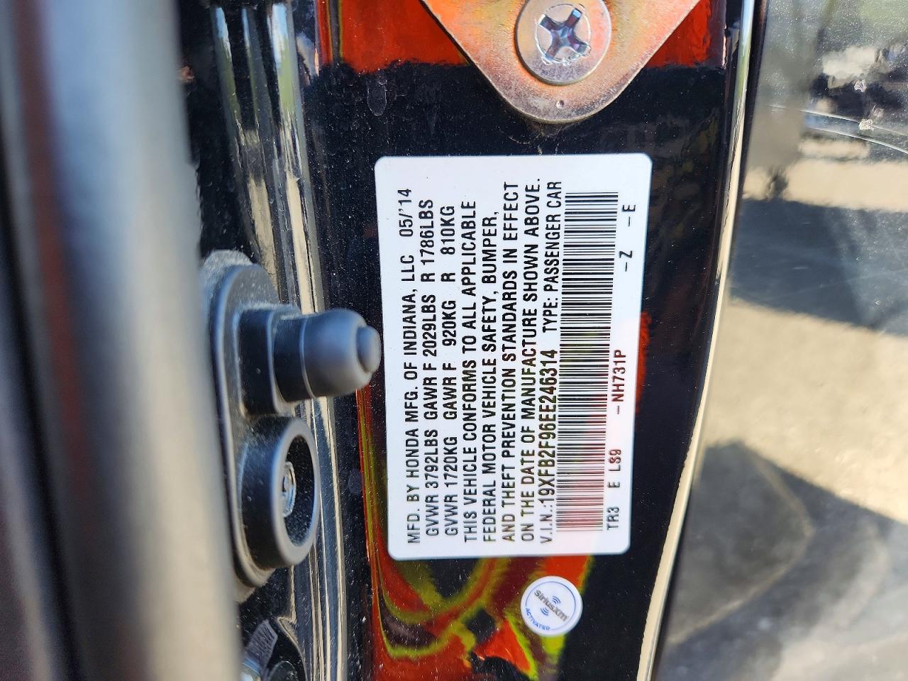 2014 HONDA CIVIC EXL photo 34