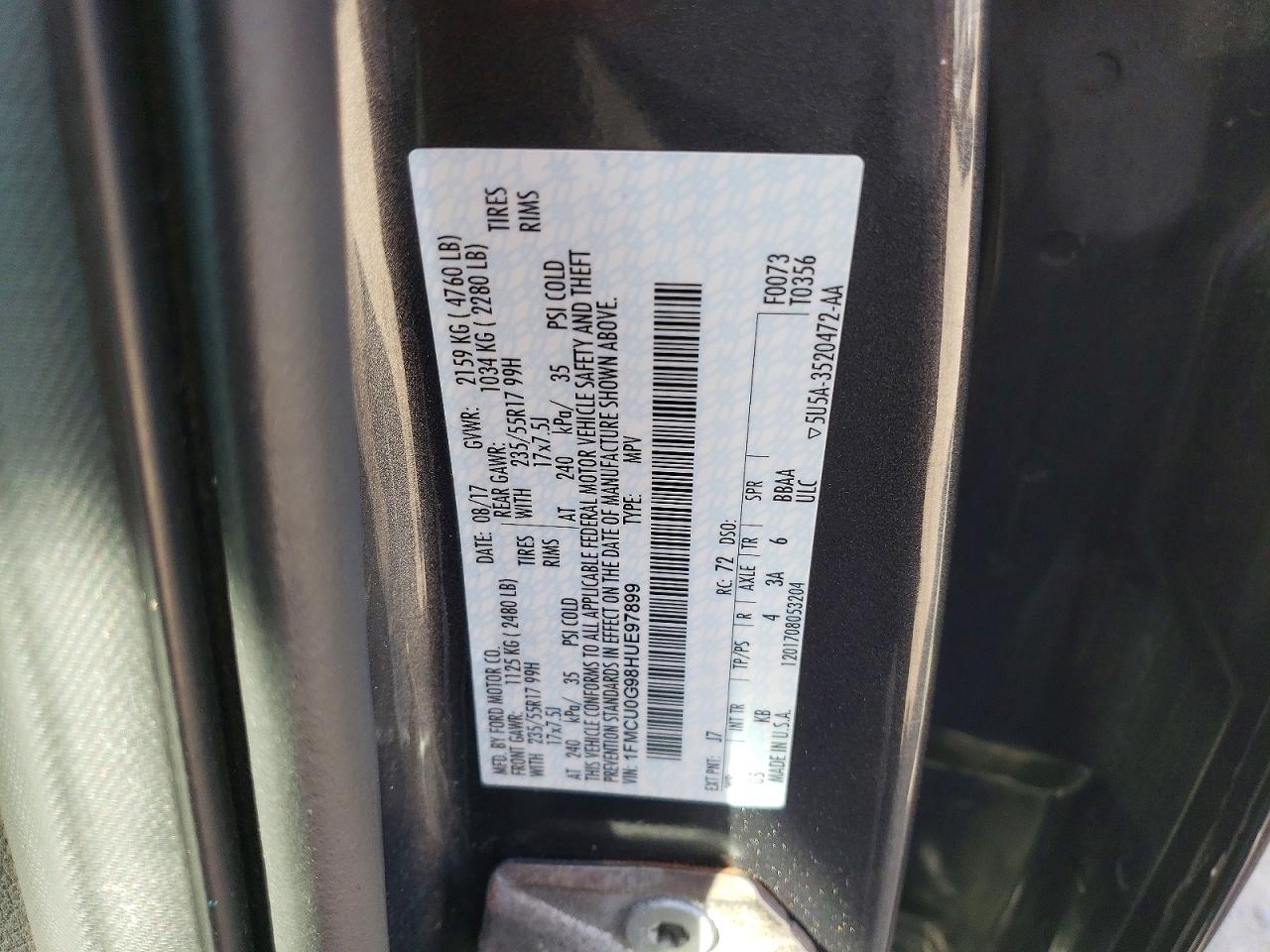 2017 FORD ESCAPE SE photo 13