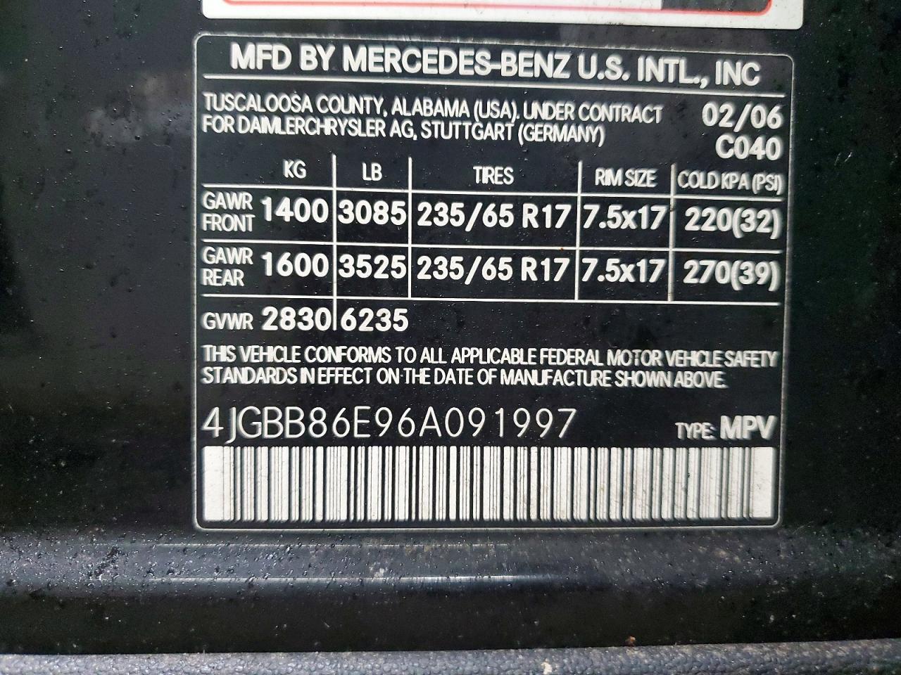 2006 MERCEDES-BENZ ML 350 photo 34