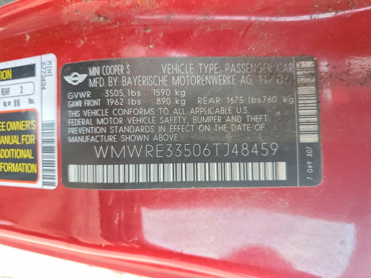 2006 MINI COOPER S photo 12