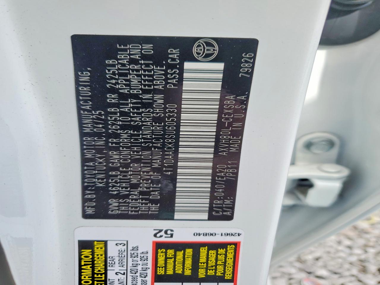 2025 TOYOTA CAMRY SE photo 25