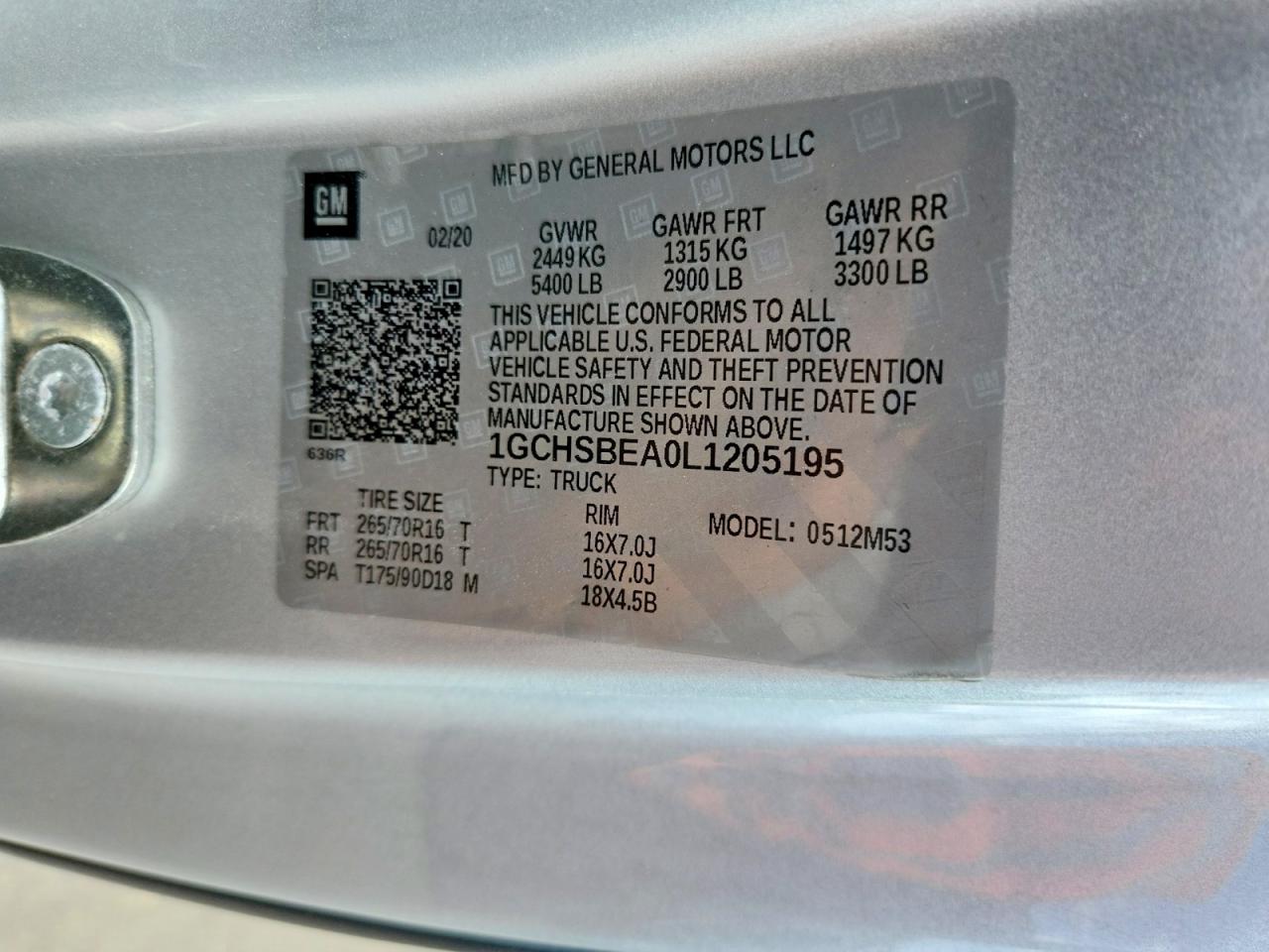 2020 CHEVROLET COLORADO photo 23
