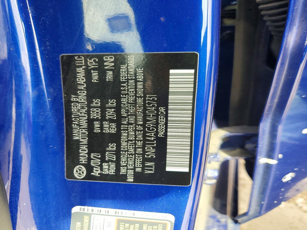 2021 HYUNDAI ELANTRA SE photo 34