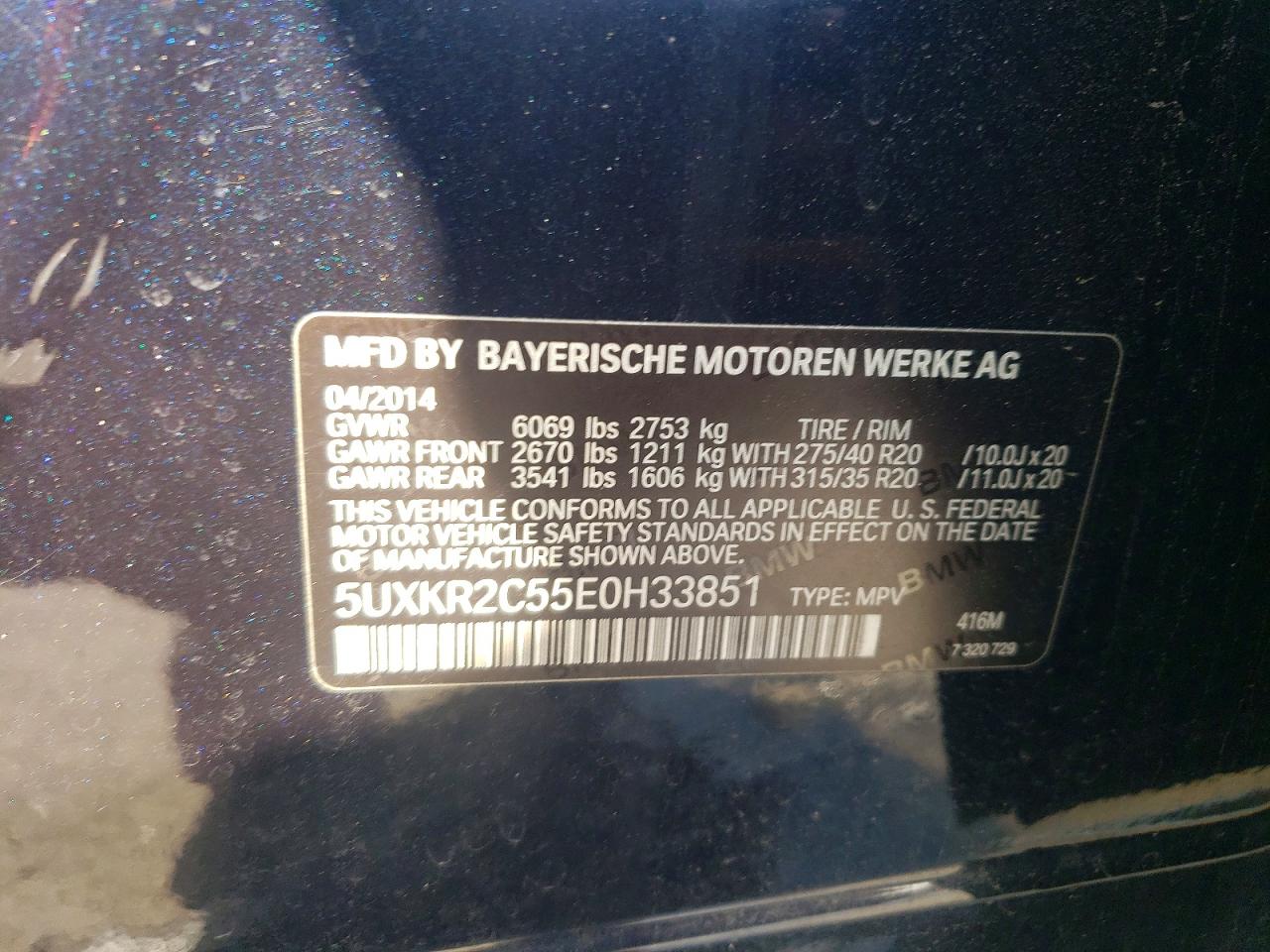 2014 BMW X5 SDRIVE35I photo 25