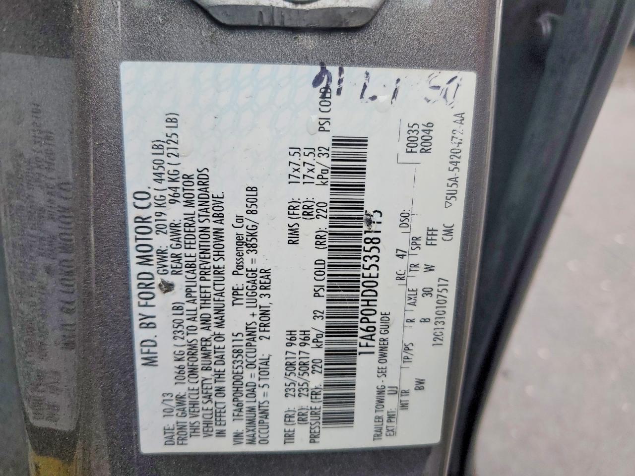 2014 FORD FUSION SE photo 34