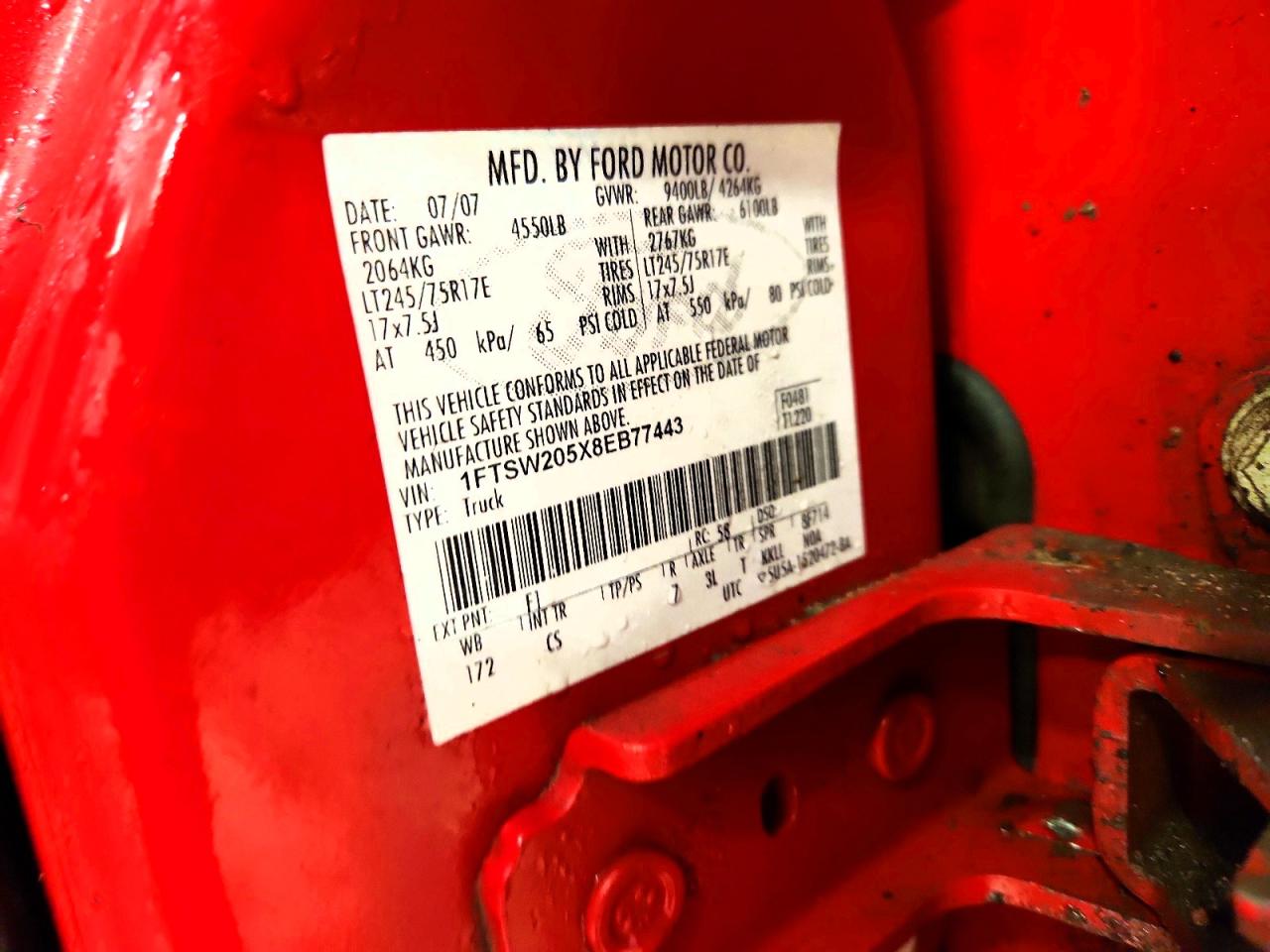 2008 FORD F250 SUPER DUTY photo 34