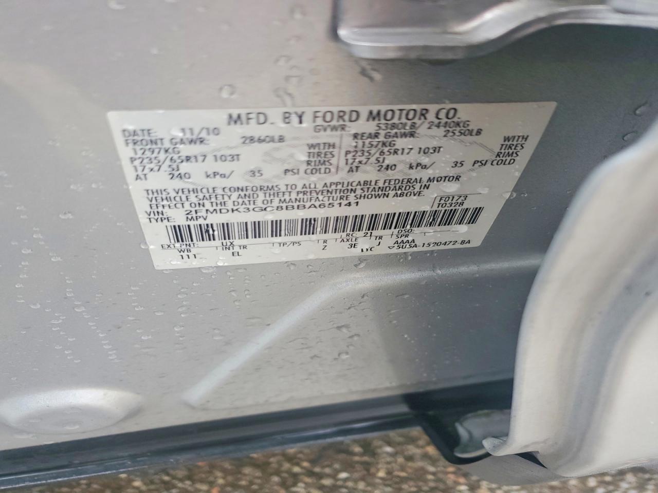 2011 FORD EDGE SE photo 25