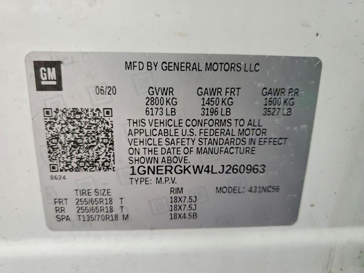2020 CHEVROLET TRAVERSE LT photo 25