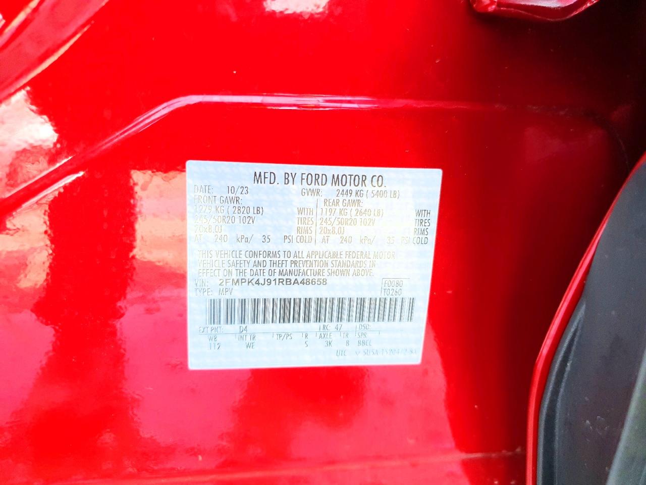 2024 FORD EDGE SEL photo 37