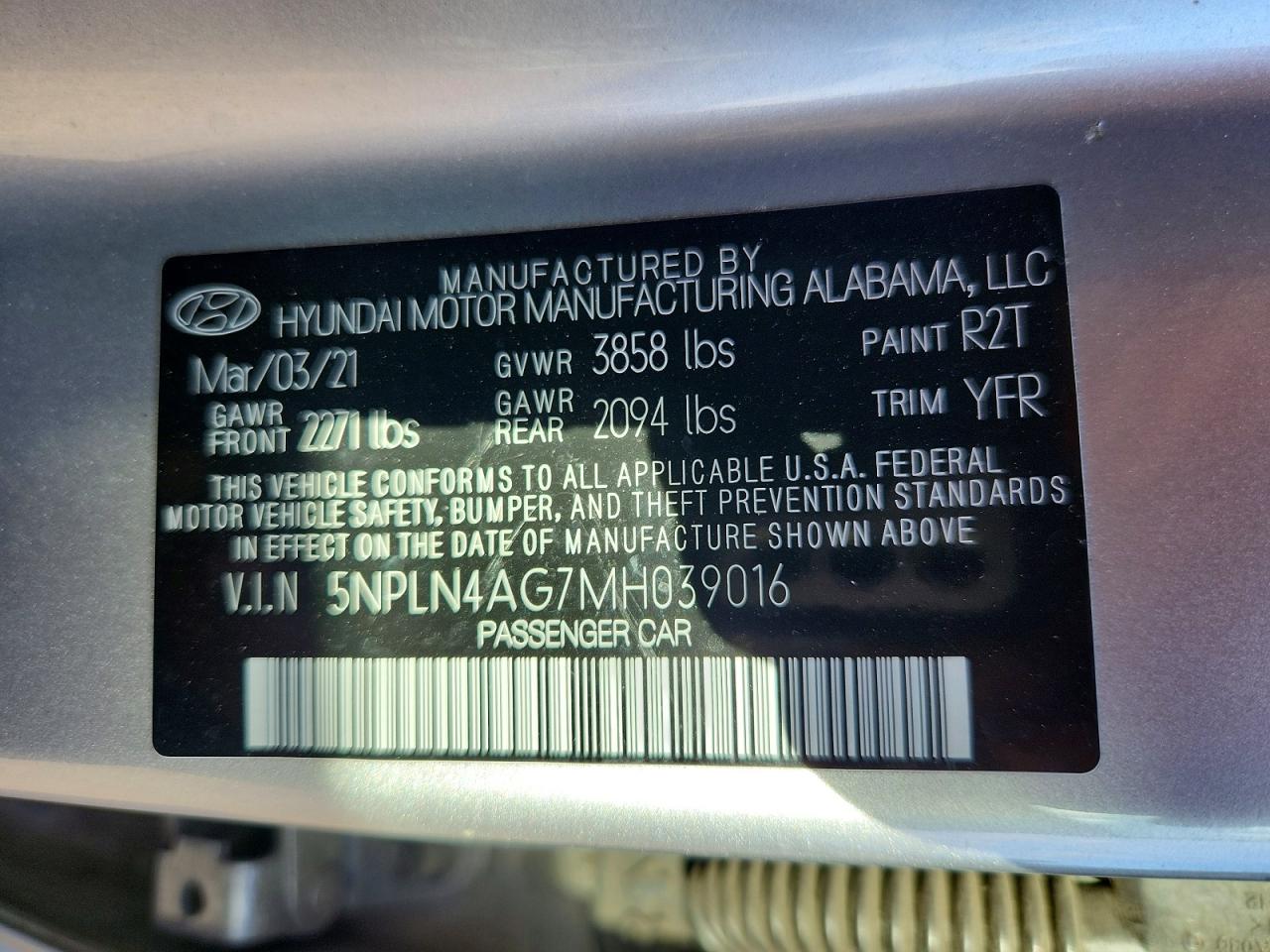 2021 HYUNDAI ELANTRA SEL photo 13