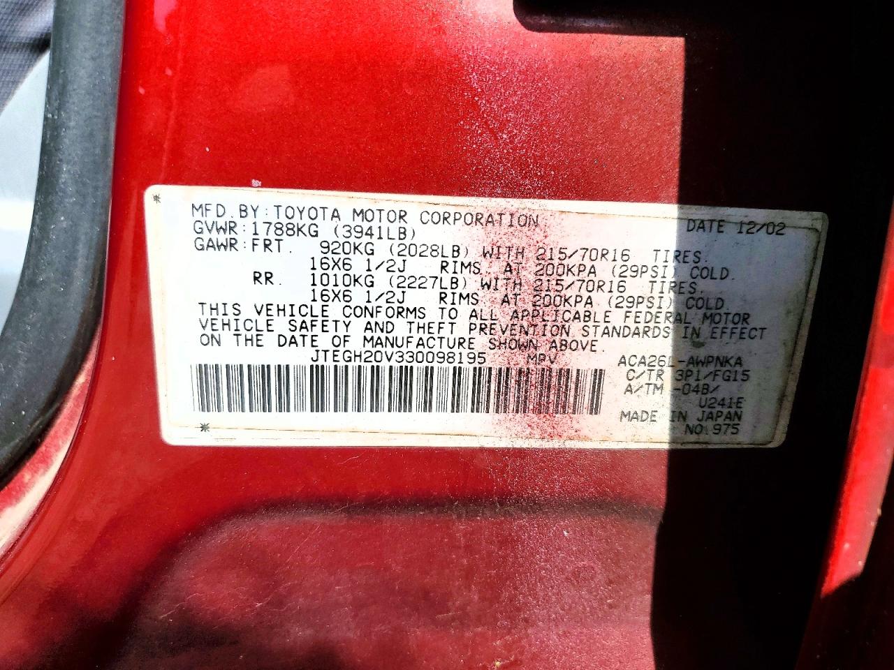 2003 TOYOTA RAV4 BASE photo 25